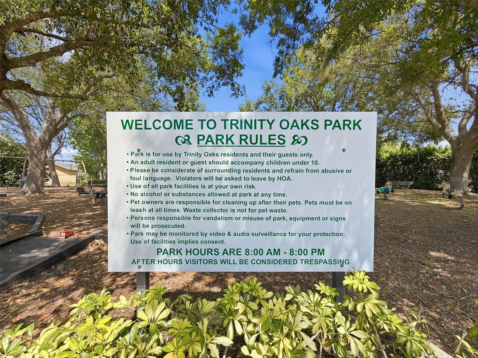 Your neighborhood's private park