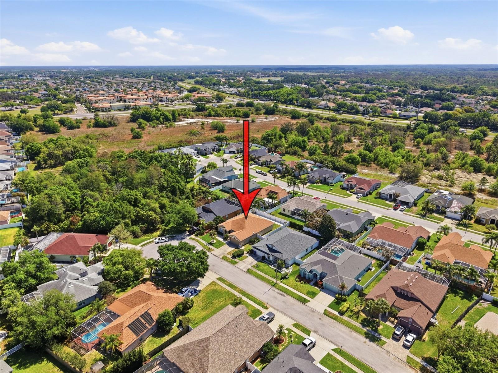 Aerial view of location.