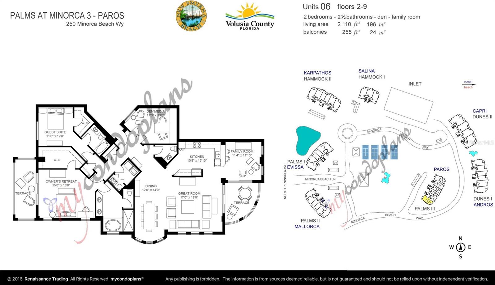 250 MINORCA BEACH WAY #406, NEW SMYRNA BEACH, FL, 32169