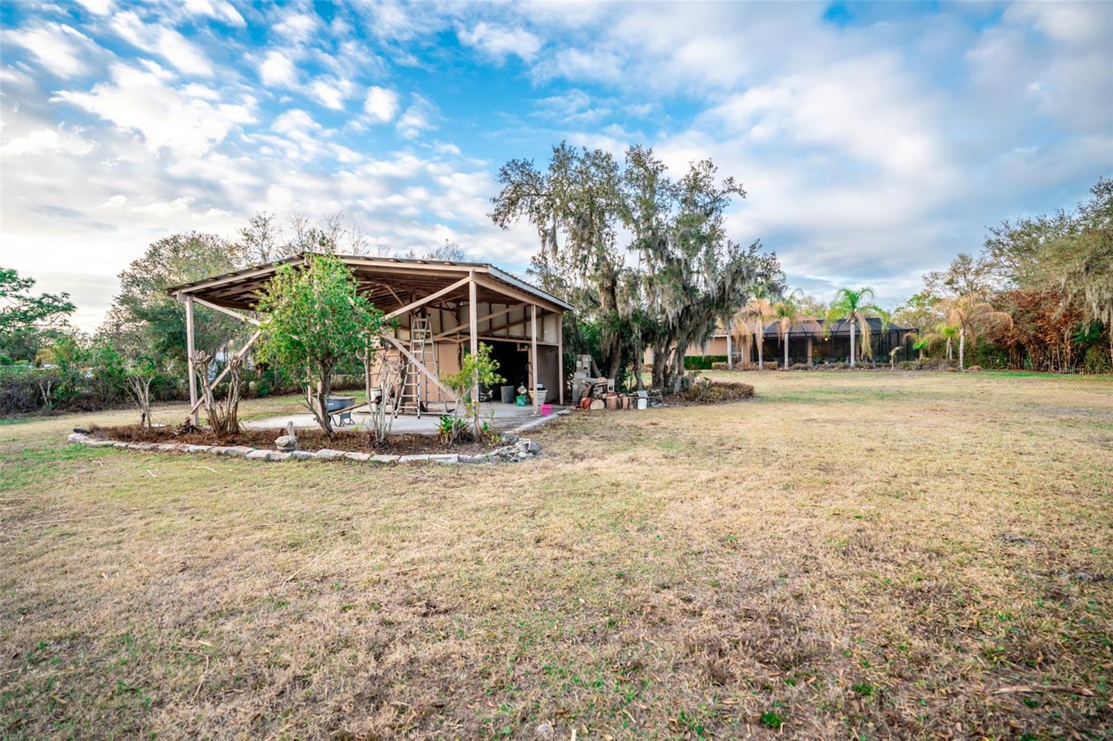 Outside barn and storage