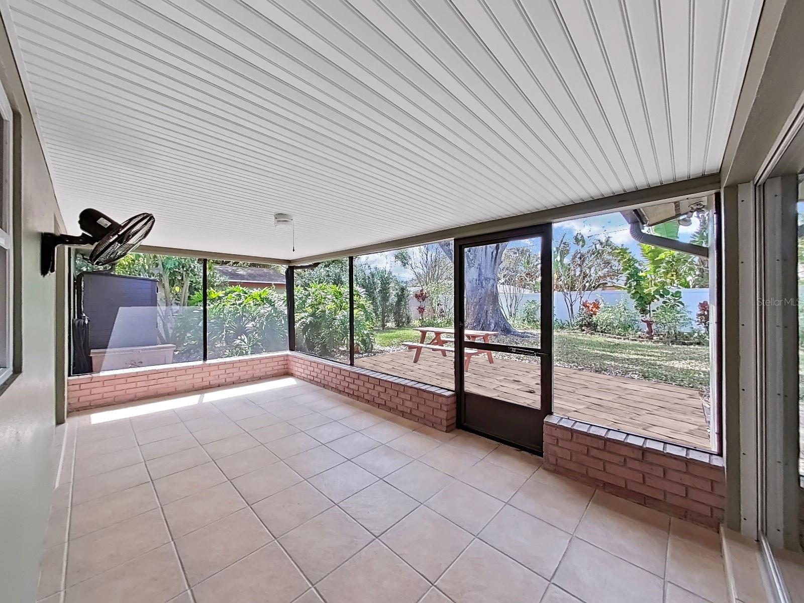 Large screened Lanai creates the ultimate Florida outdoor living & entertaining space!