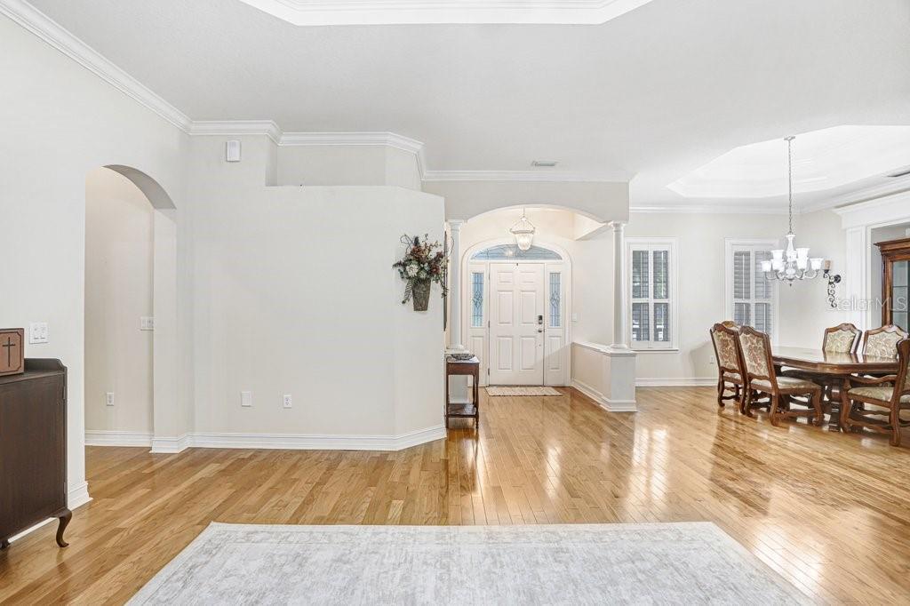 From Living Room looking to the front entry