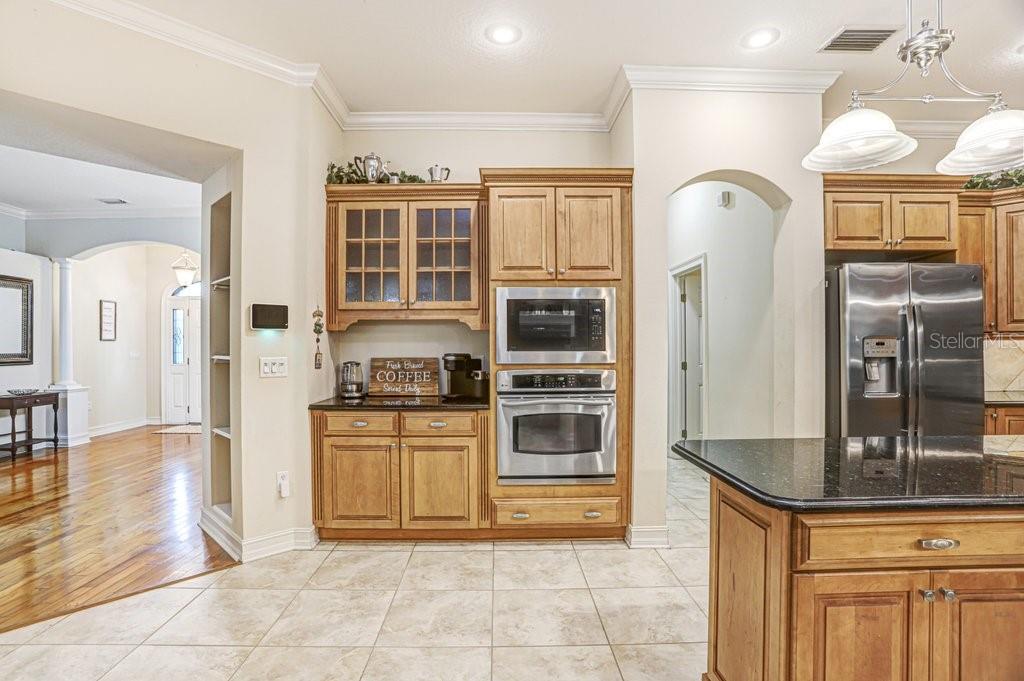 Abundace of cabinetry