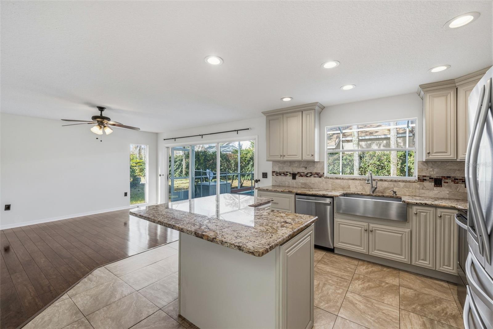 Kitchen and Family room