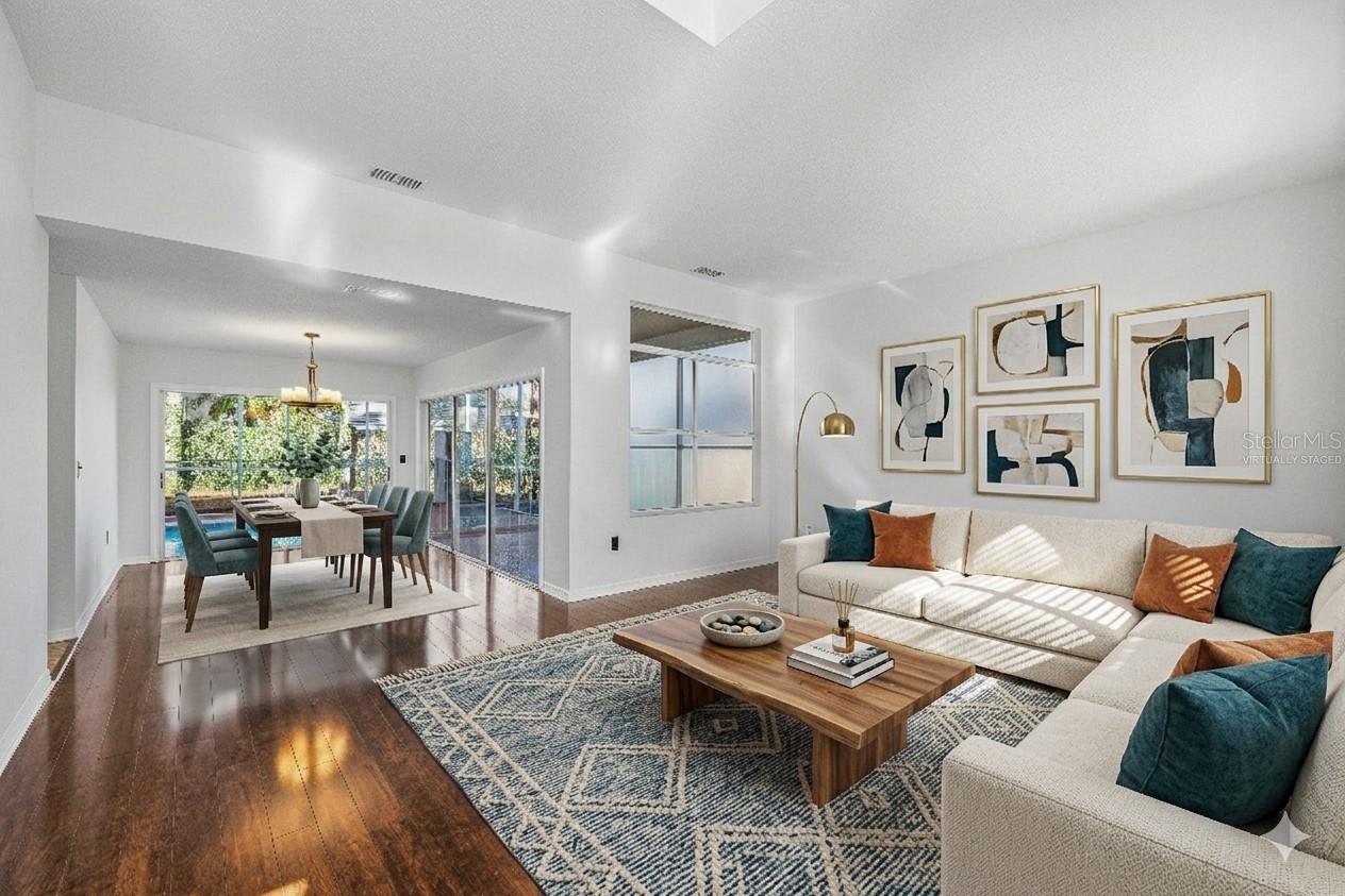 Living and Dining room - Virtually Staged