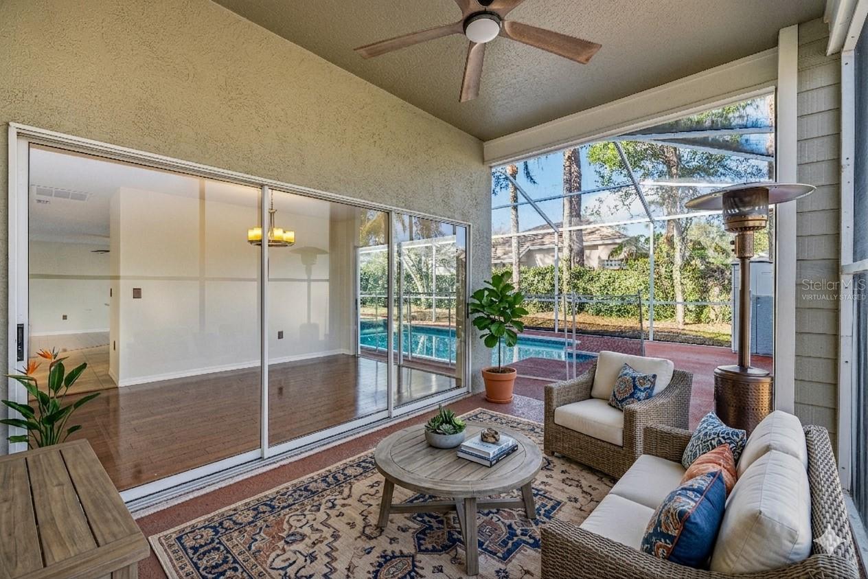 Covered Lanai - Virtually Staged