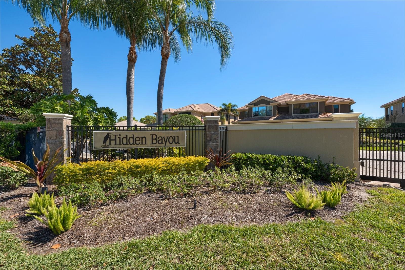 Hidden Bayou, a lovely gated community.