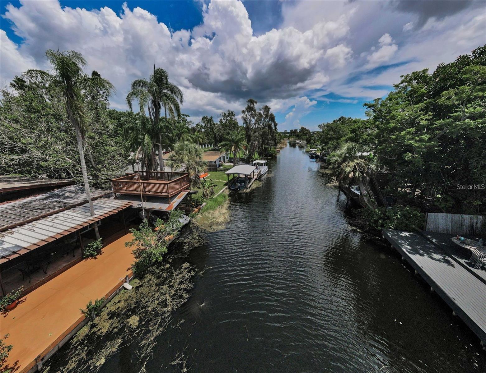 View from upper deck leading to Lake Tarpon