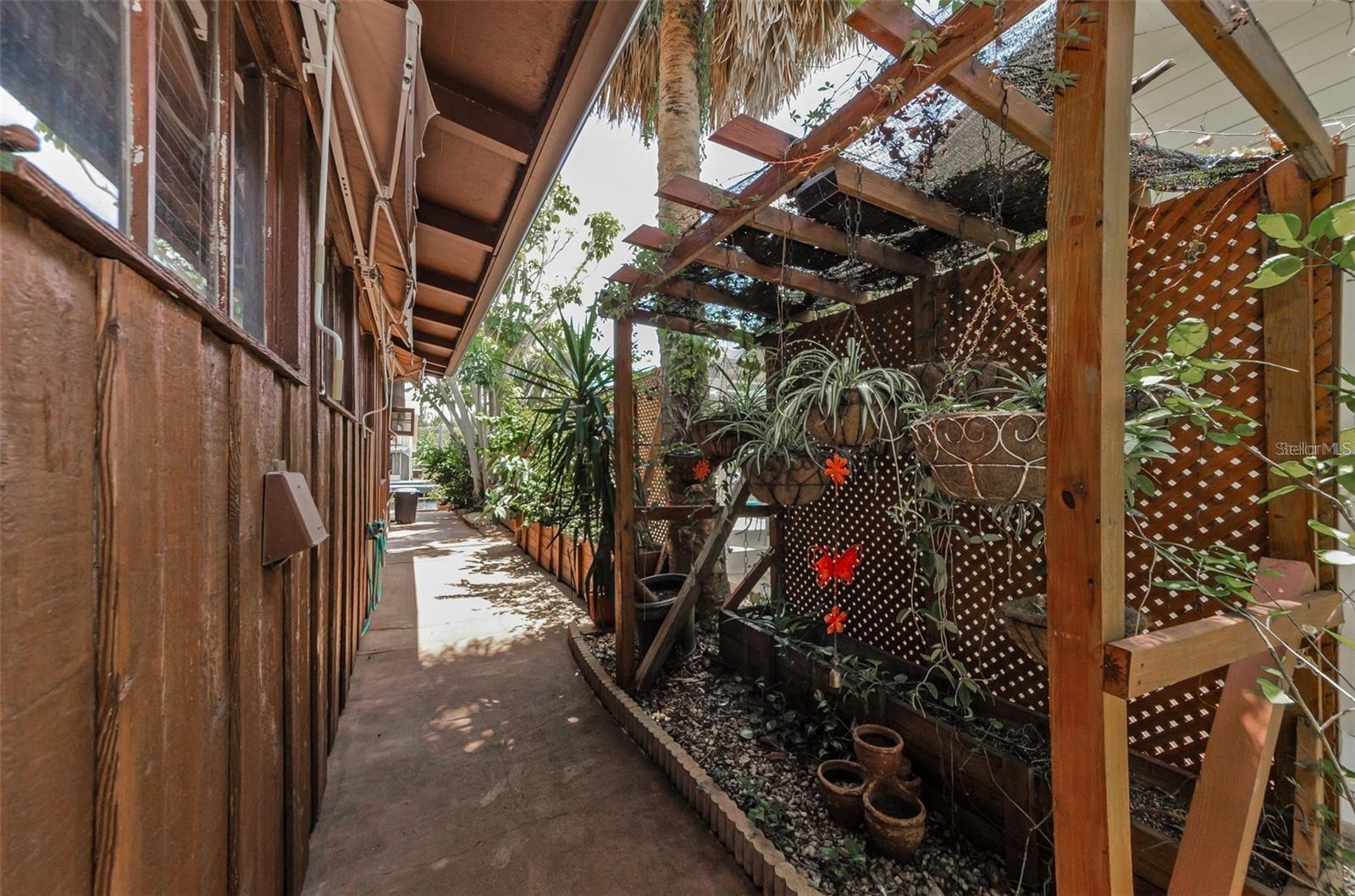 Side yard on left side of Home