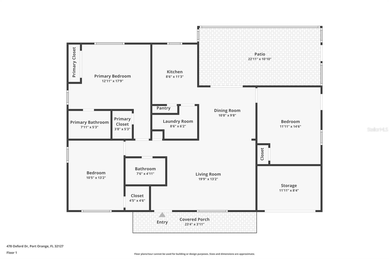 478 OXFORD DR, PORT ORANGE, FL, 32127