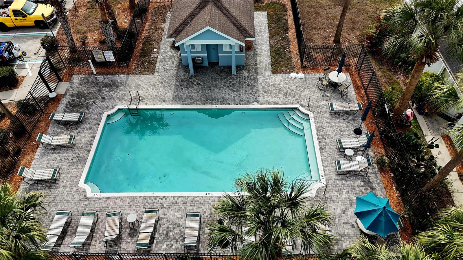 Steps from your door, extra pool for this part of the community.