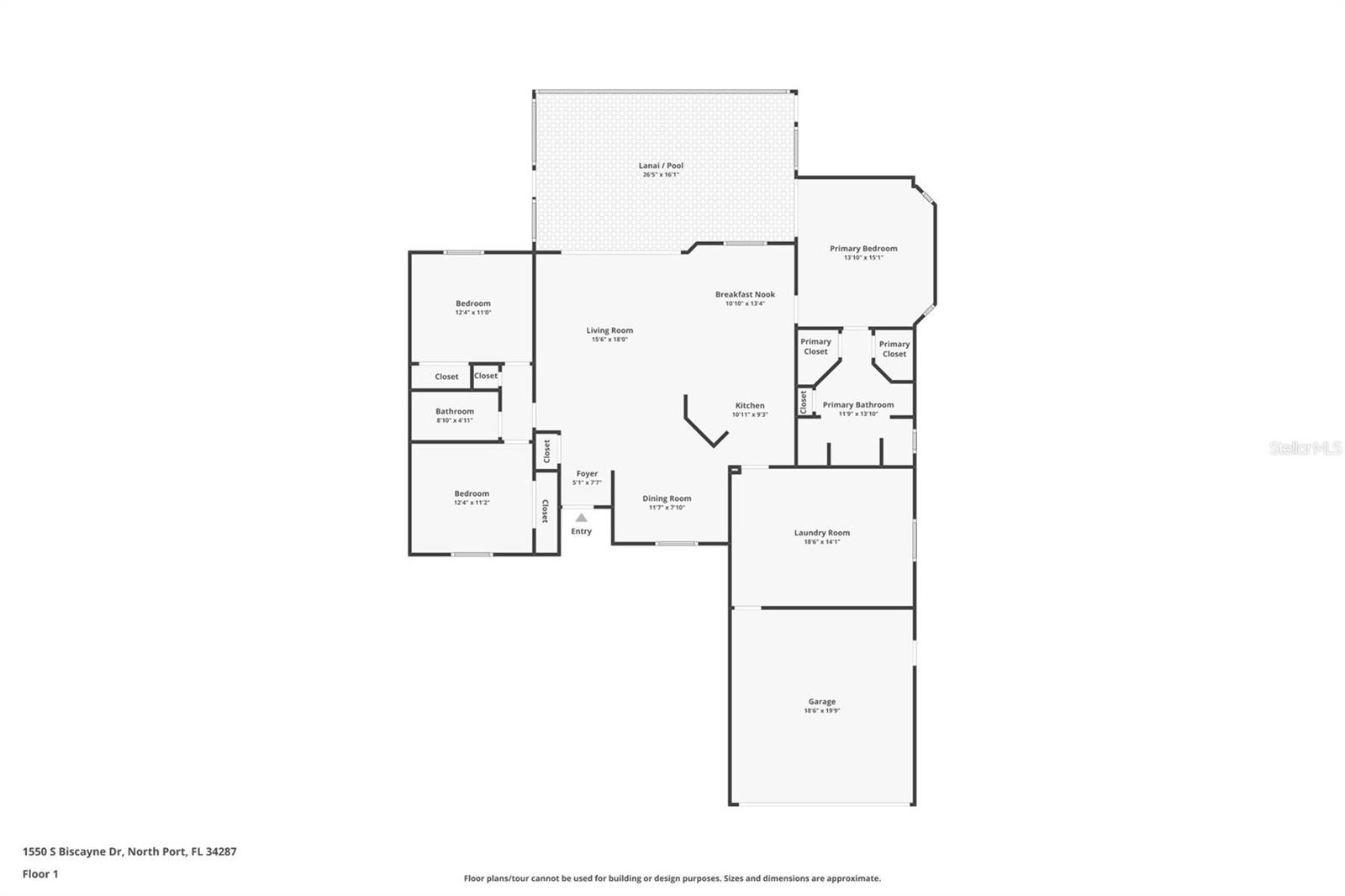 1550 S BISCAYNE DR, NORTH PORT, FL, 34287