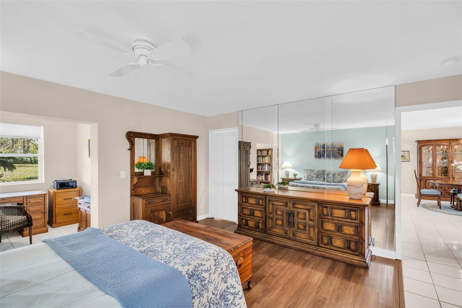 Not just one but TWO large walk-in closets~