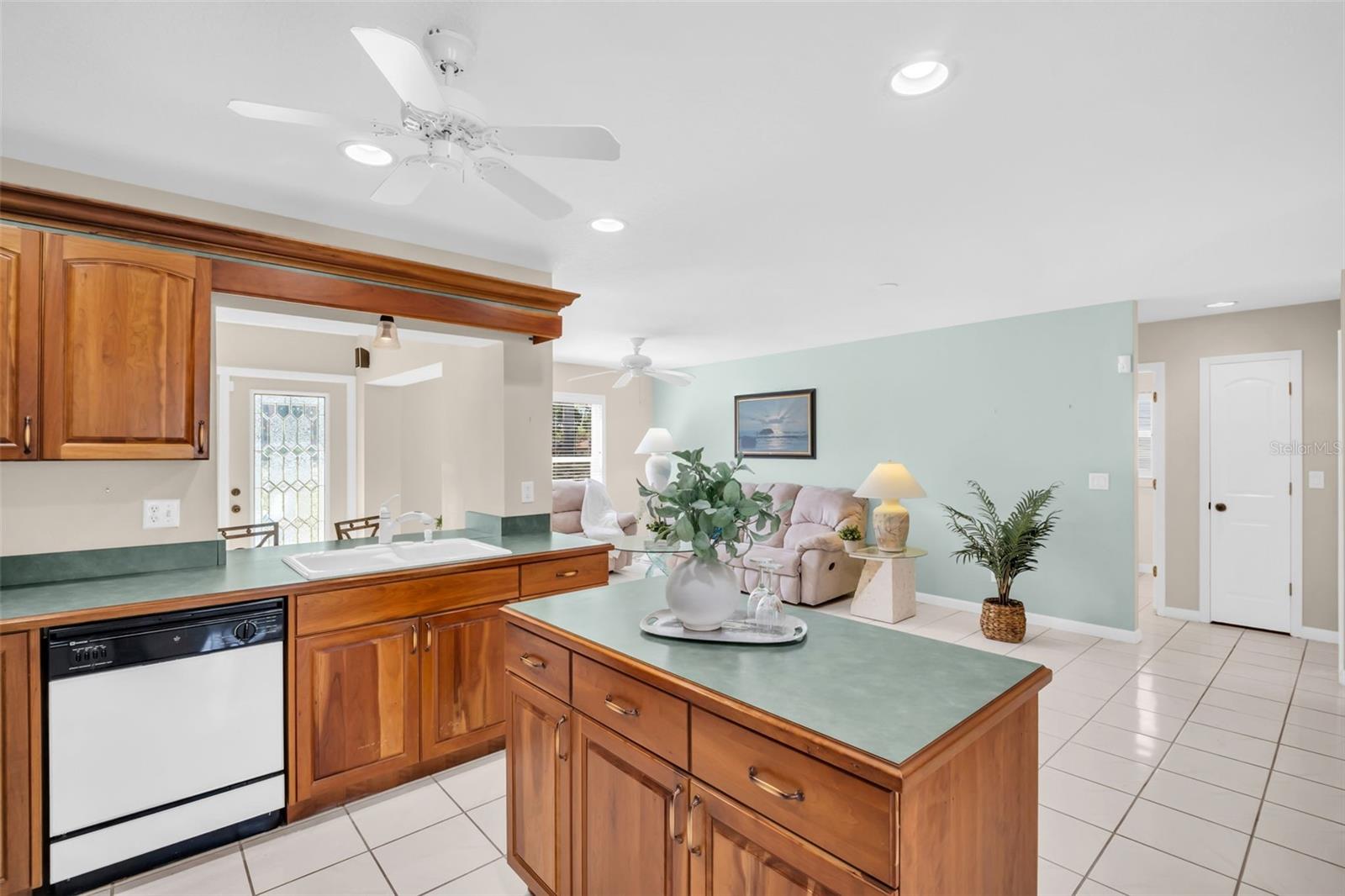 Abundant cabinets and countertop space making meal prep a breeze~