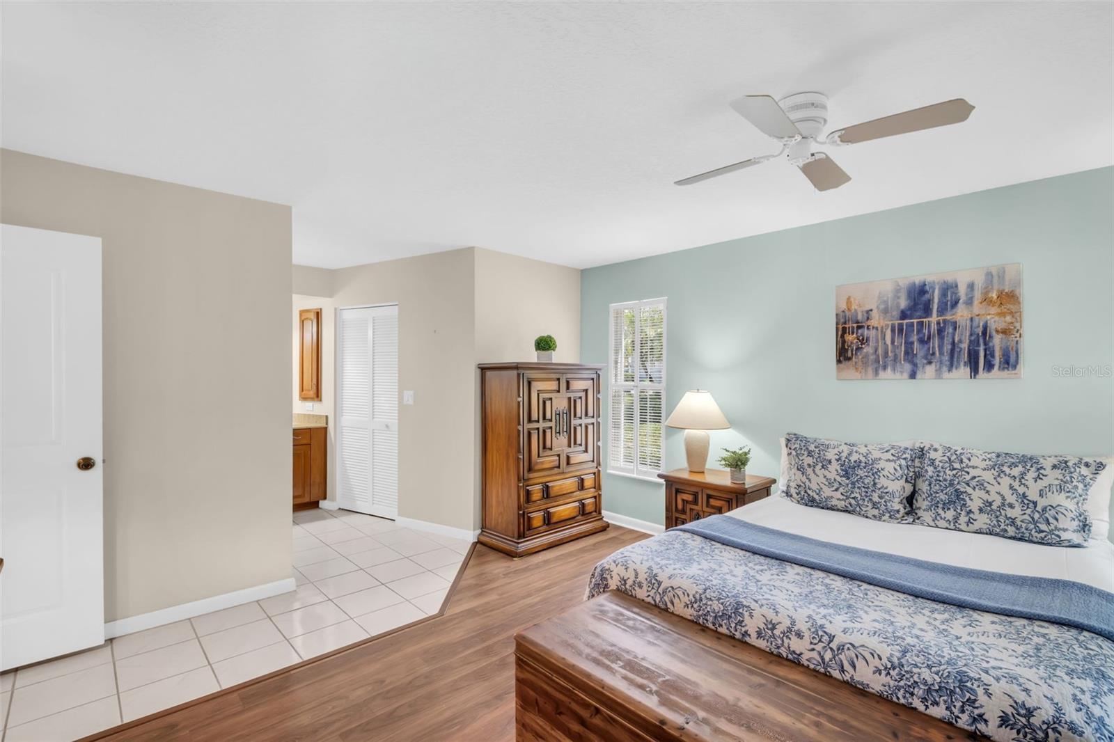 Additional walk-in closet perfectly located split