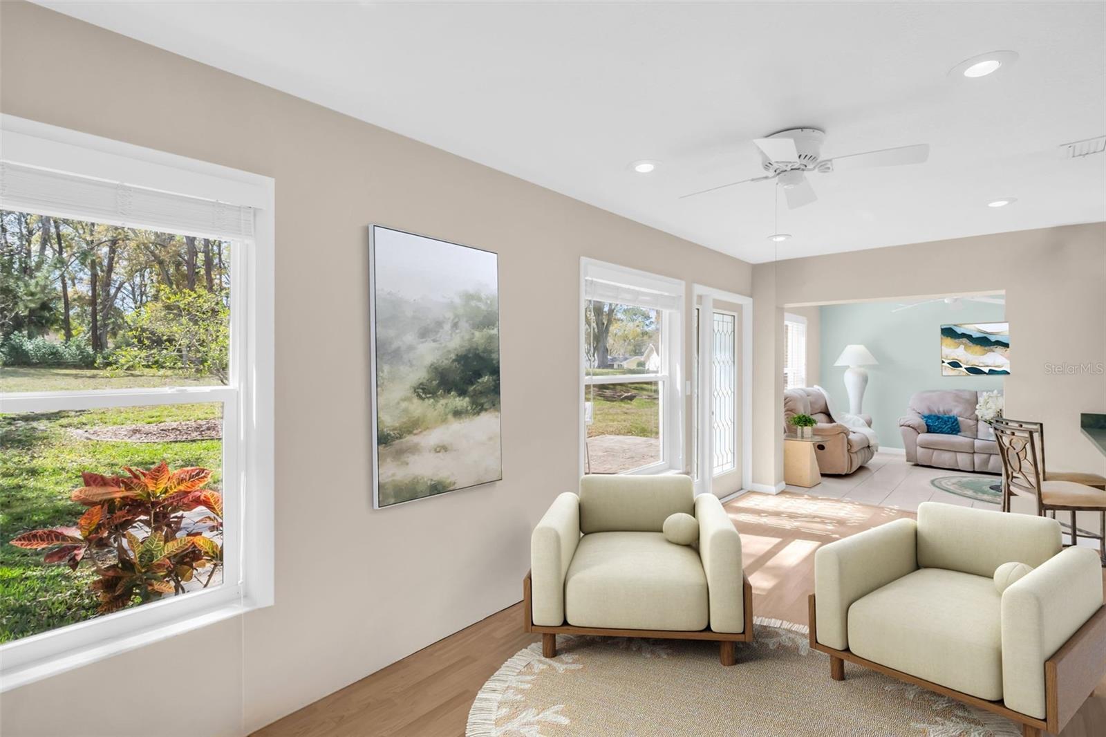 You'll love coming home to the private green views~