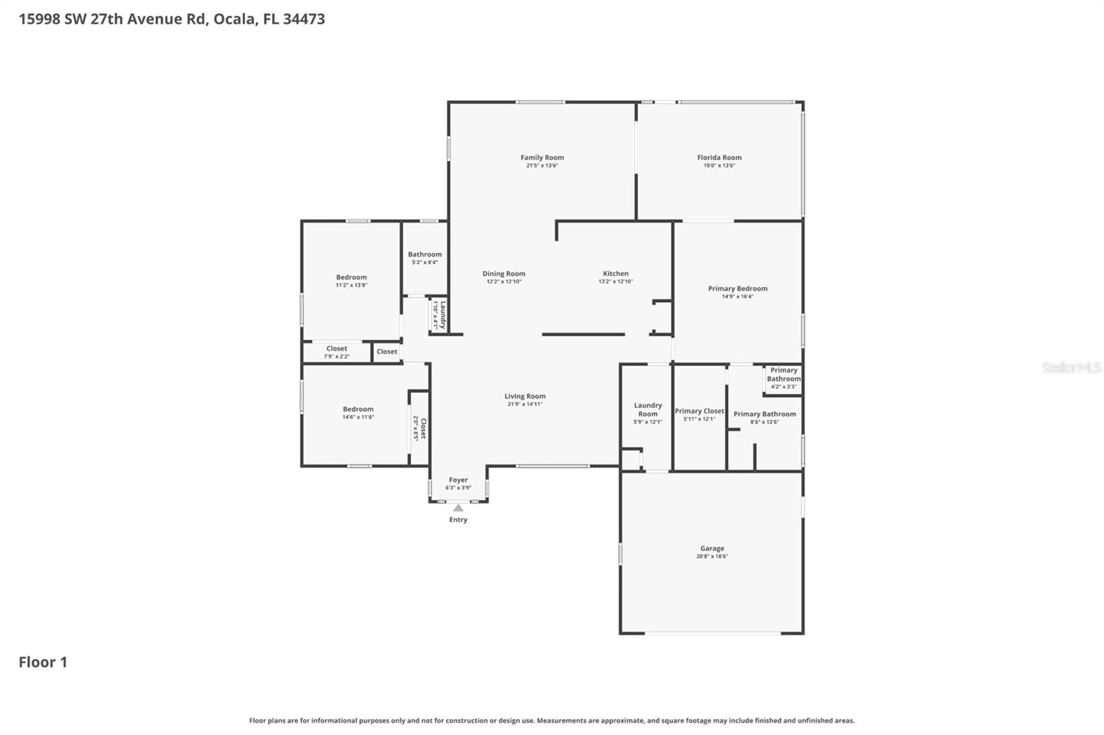 15998 SW 27TH AVENUE RD, OCALA, FL, 34473