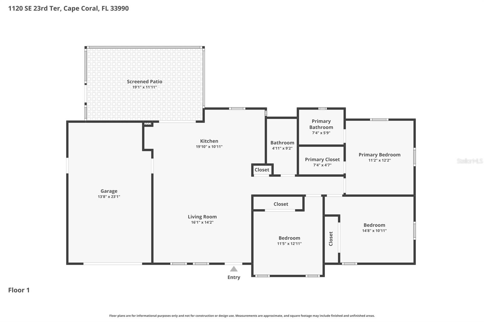 1120 SE 23RD TER, CAPE CORAL, FL, 33990