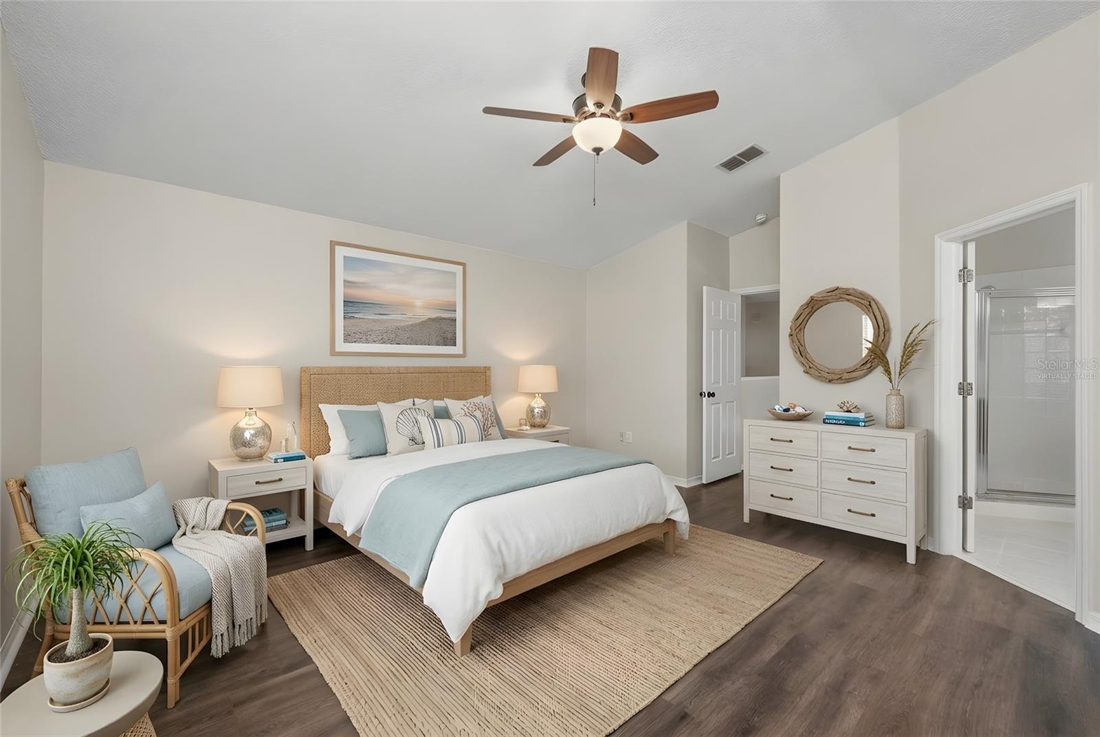 Virtually Staged Owners Suite BR 1