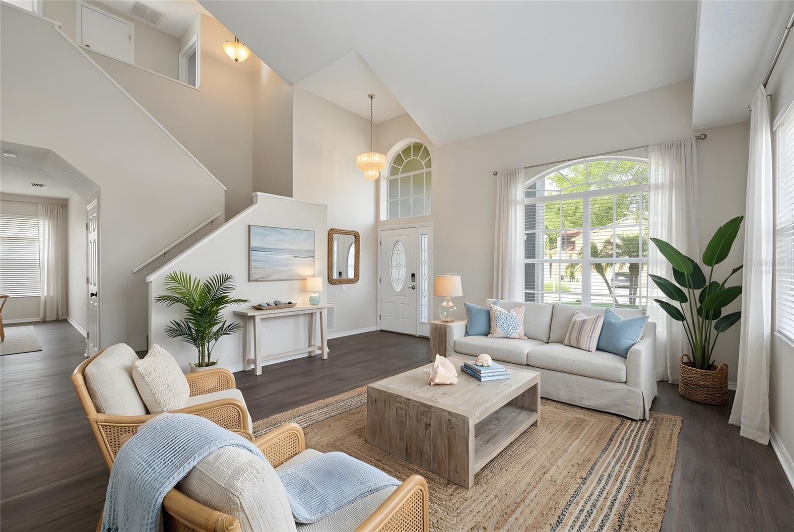 Virtually Staged Living Room