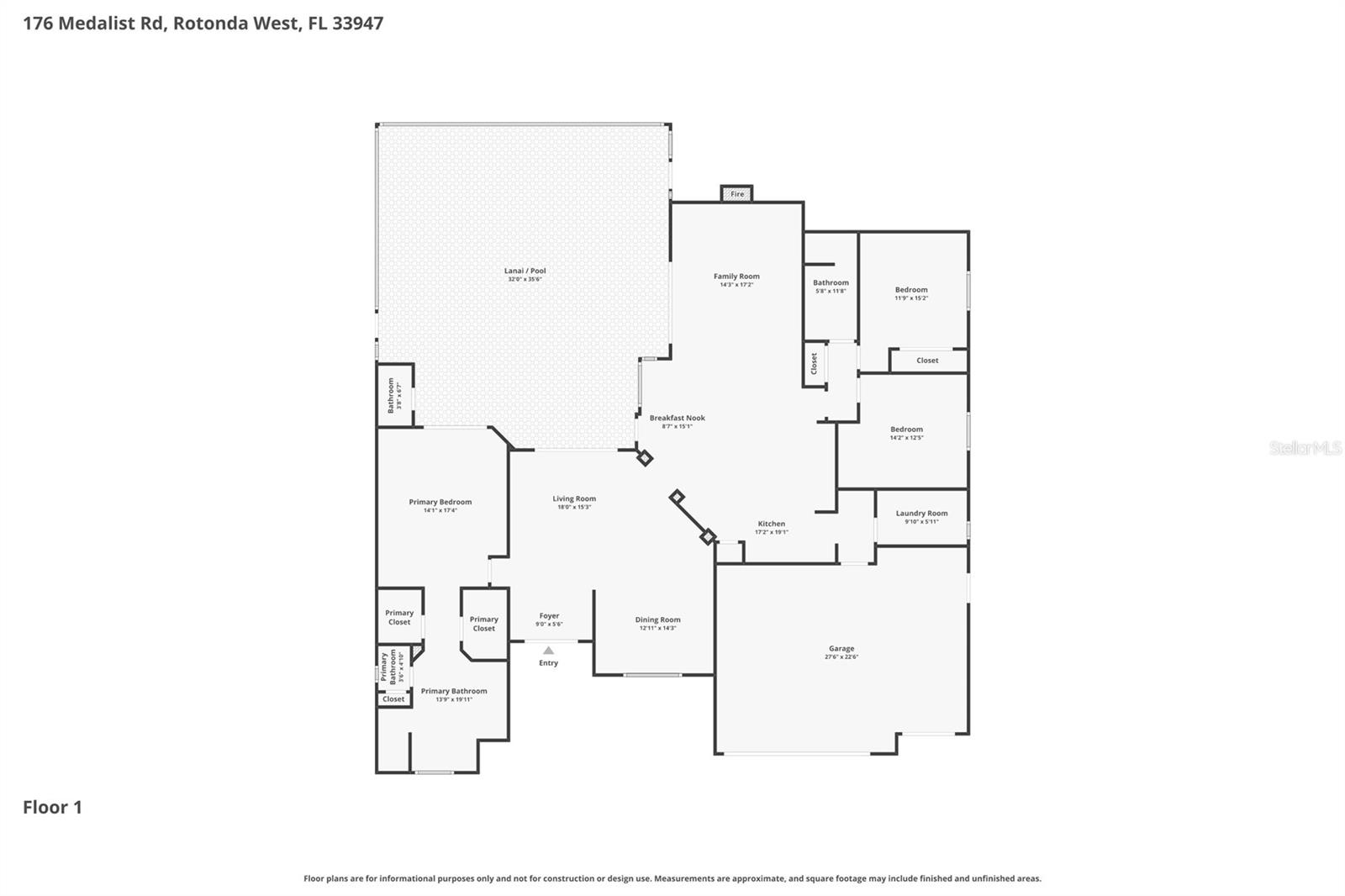 176 MEDALIST RD, ROTONDA WEST, FL, 33947