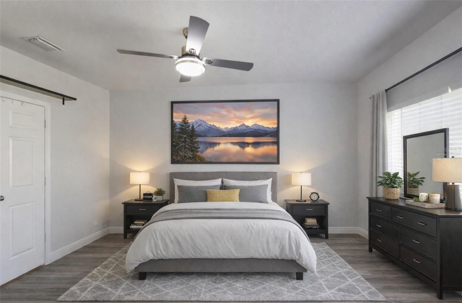 Virtually Staged to a bedroom