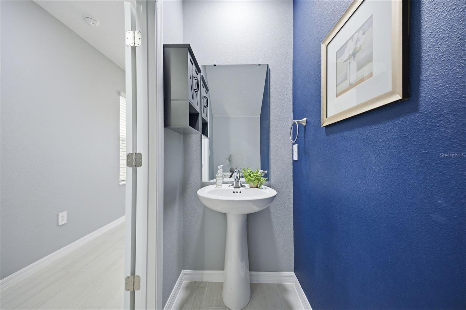 Half Bath on First Floor