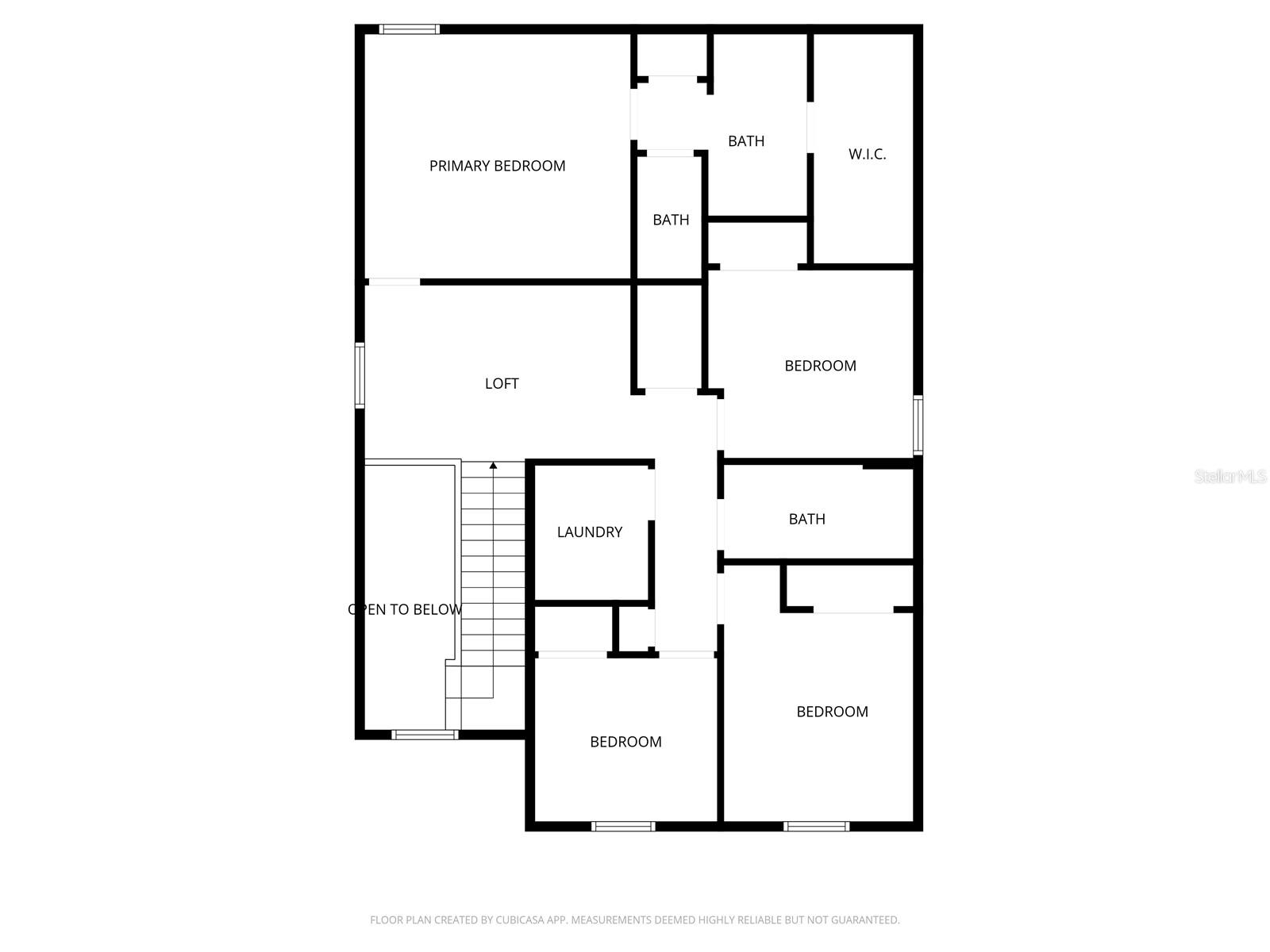 Second Floor - with Loft, Bedrooms and Laundry
