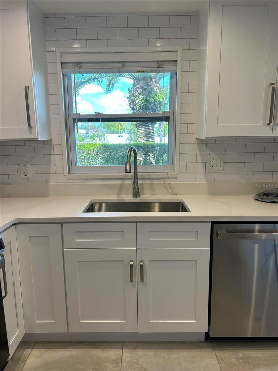 Water view from kitchen window