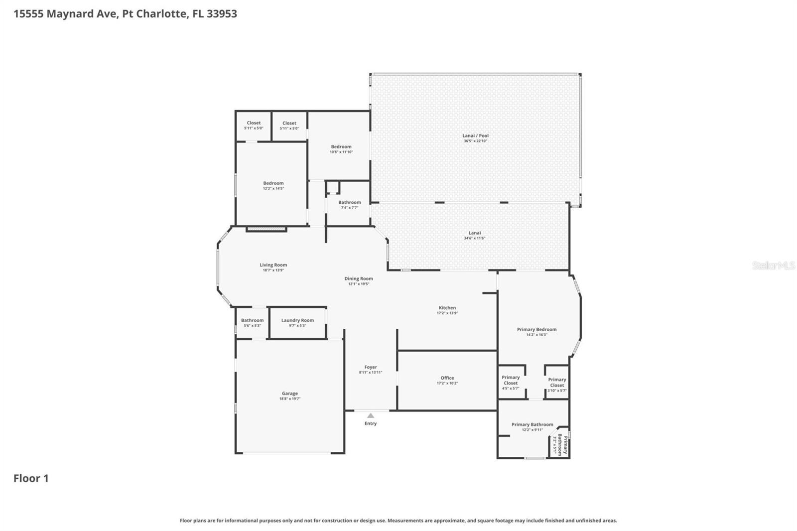 15555 MAYNARD AVE, PORT CHARLOTTE, FL, 33953