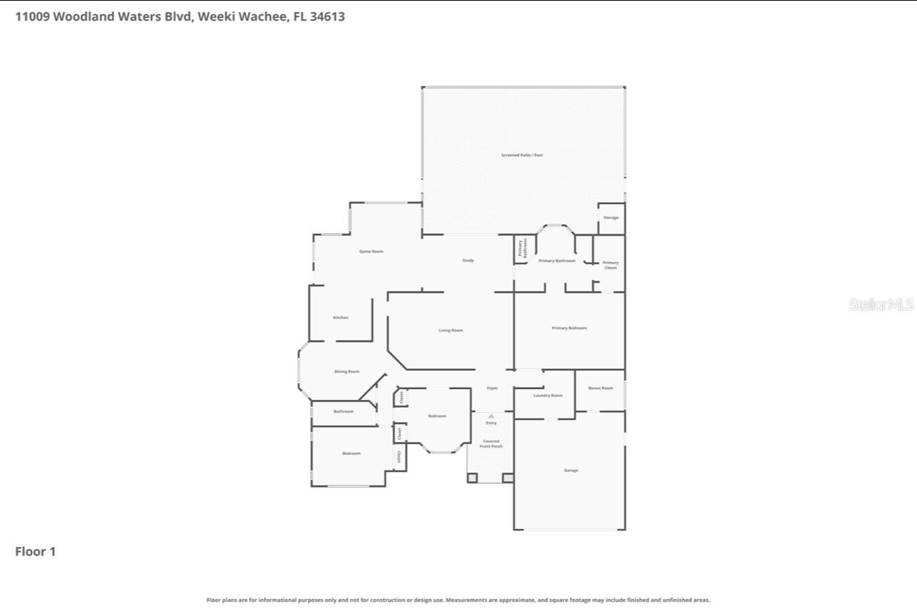 11009 WOODLAND WATERS BLVD, WEEKI WACHEE, FL, 34613