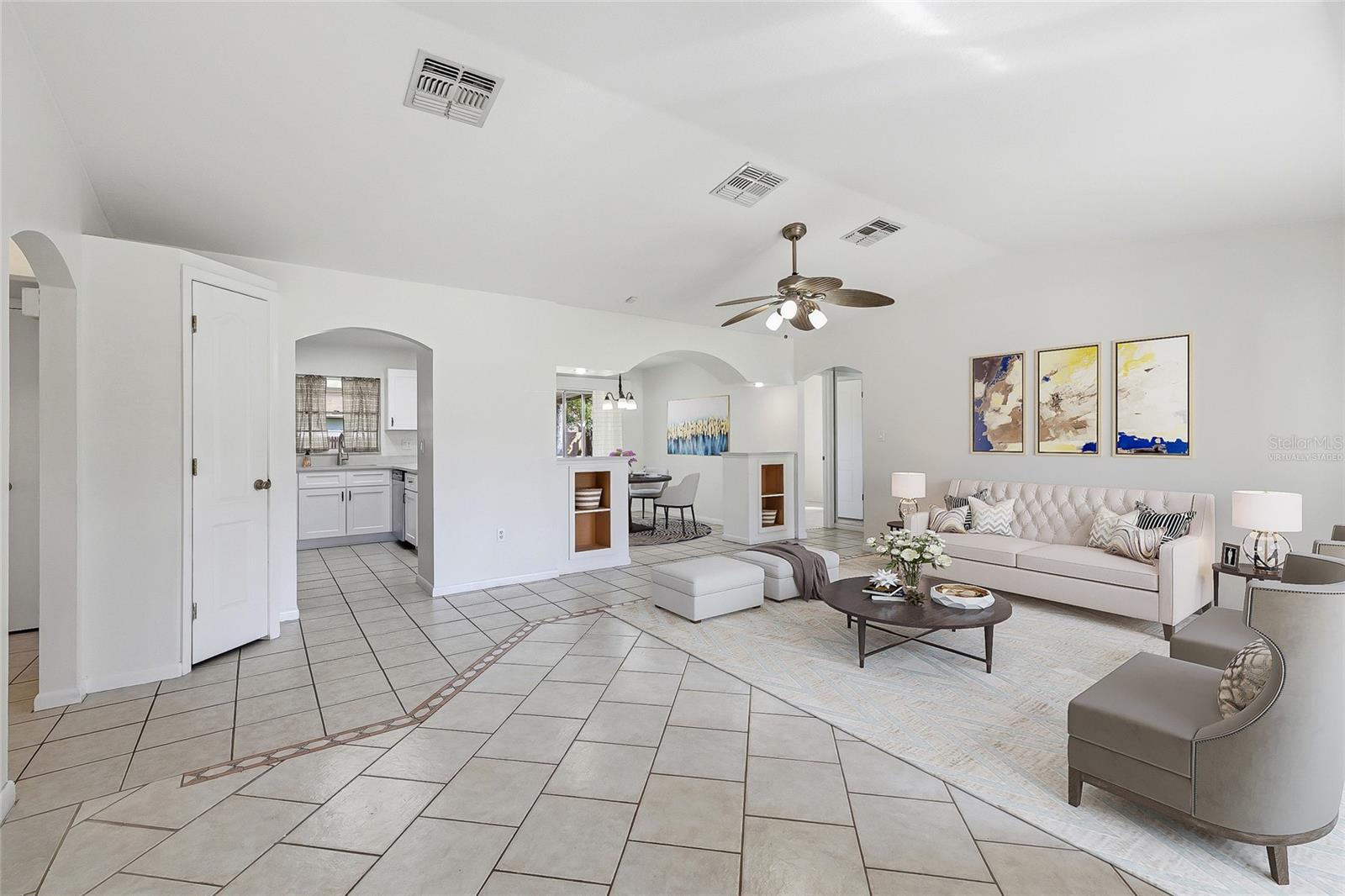 Living Room Virtually Staged