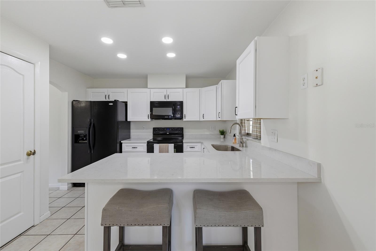 New quartz countertops