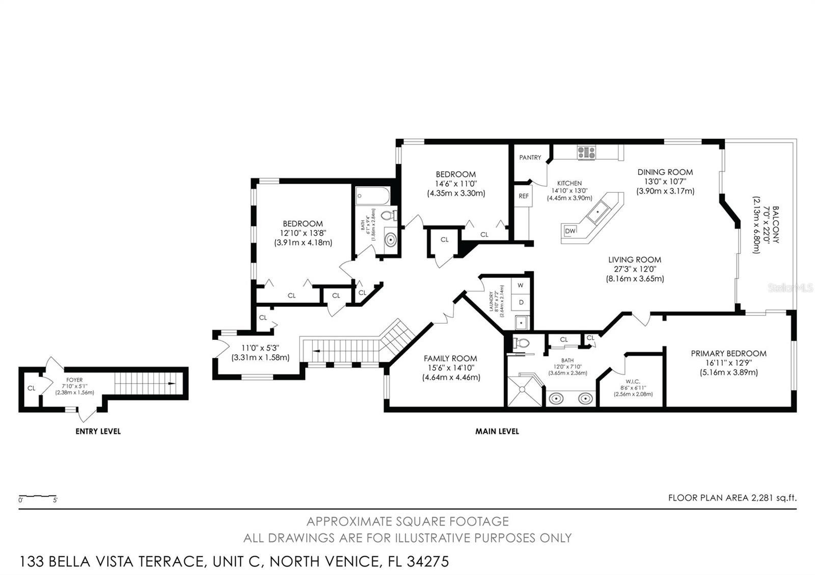 133 BELLA VISTA TER #32C, NORTH VENICE, FL, 34275
