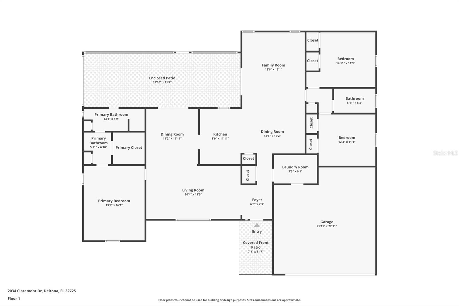 2034 CLAREMONT DR, DELTONA, FL, 32725