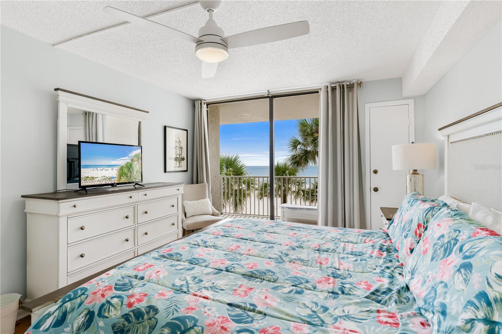 Primary Bedroom with balcony