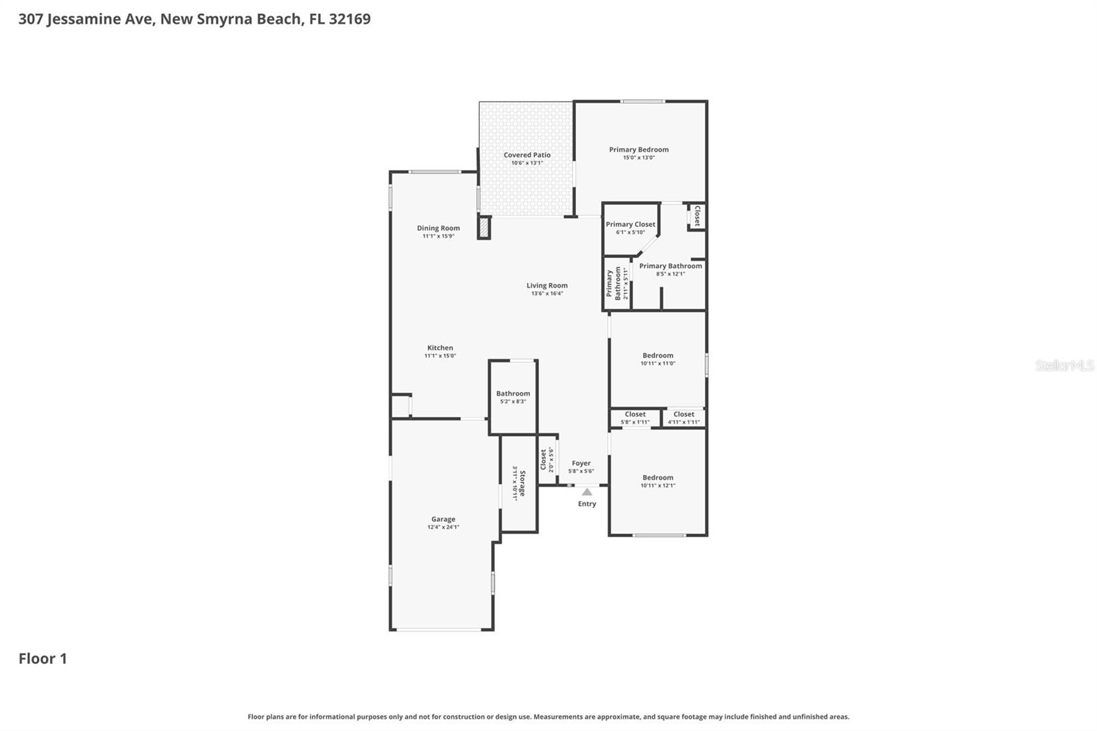307 JESSAMINE AVE, NEW SMYRNA BEACH, FL, 32169