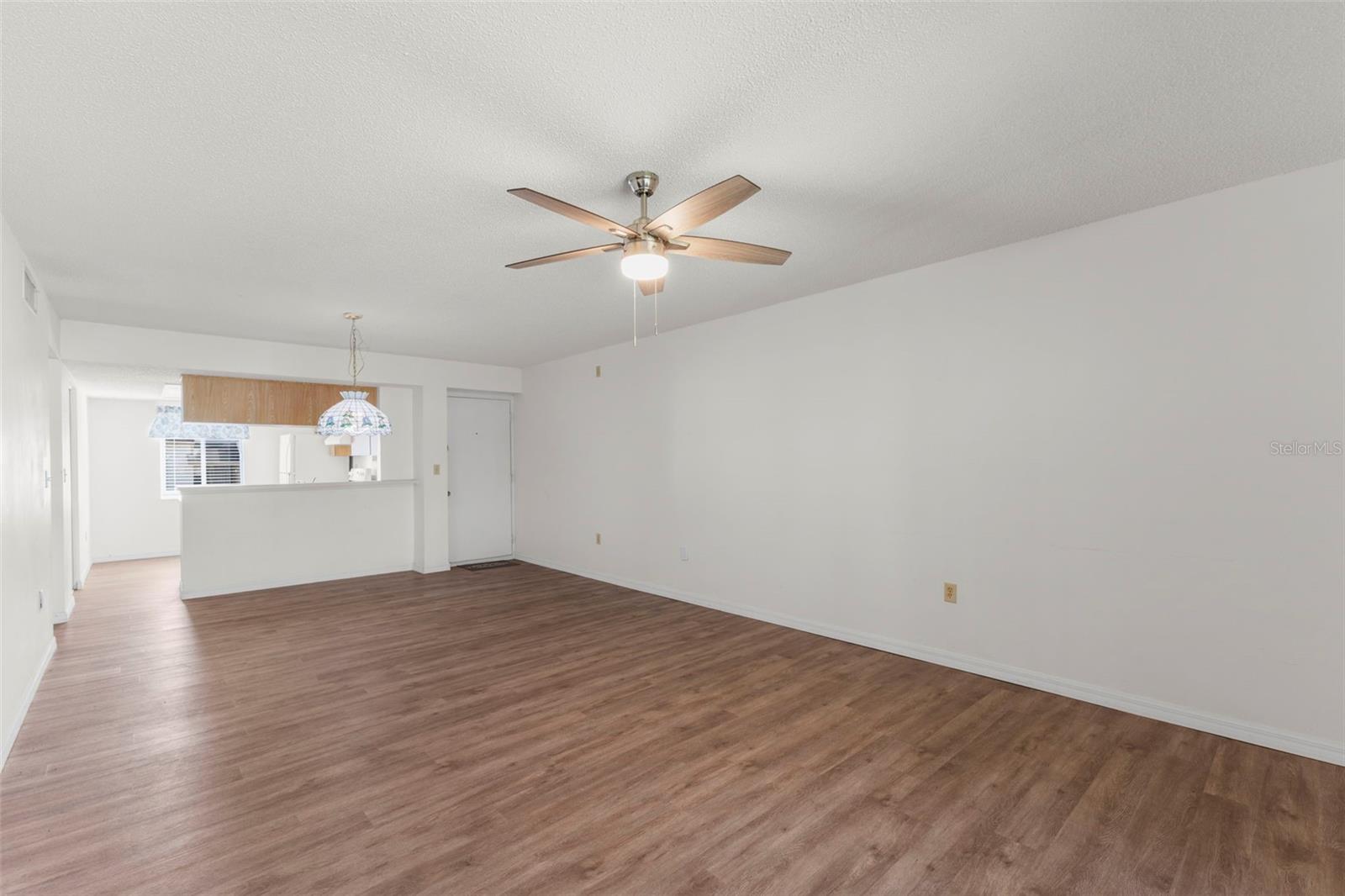 LOOKING BACK FROM THE LANAI INTO THE LIVING AREA
