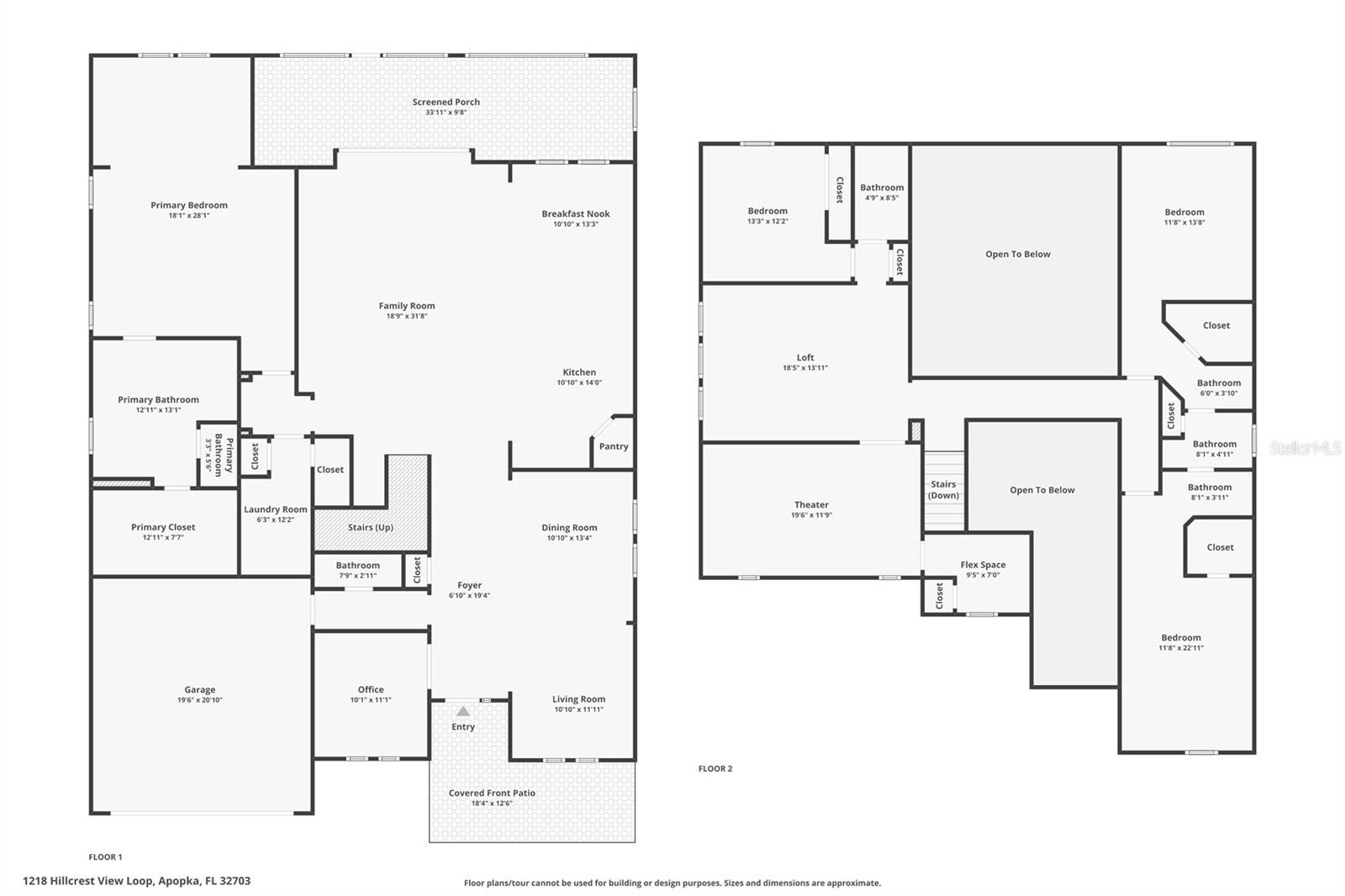 1218 HILLCREST VIEW LOOP, APOPKA, FL, 32703
