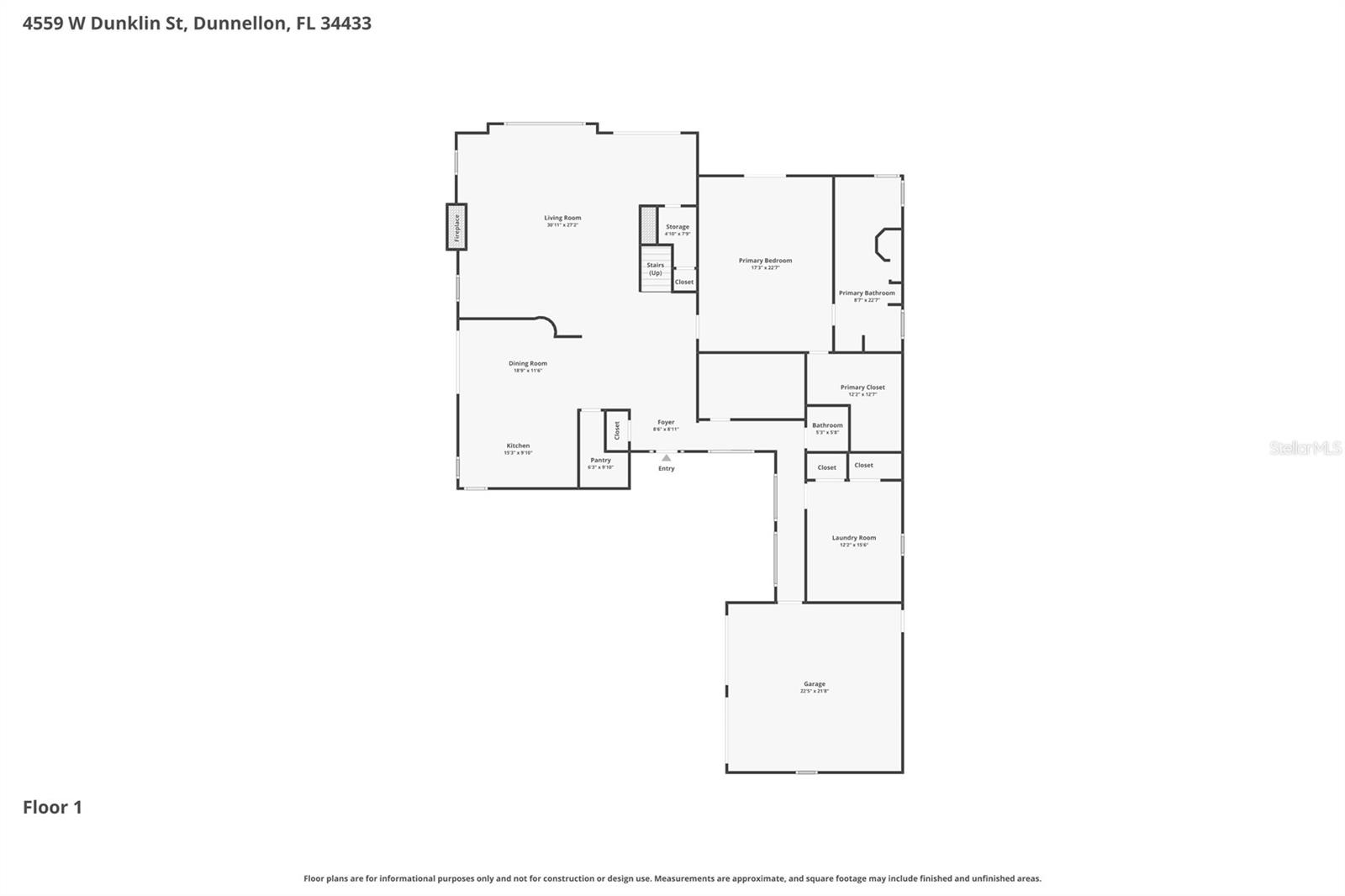 4559 W DUNKLIN ST, DUNNELLON, FL, 34433