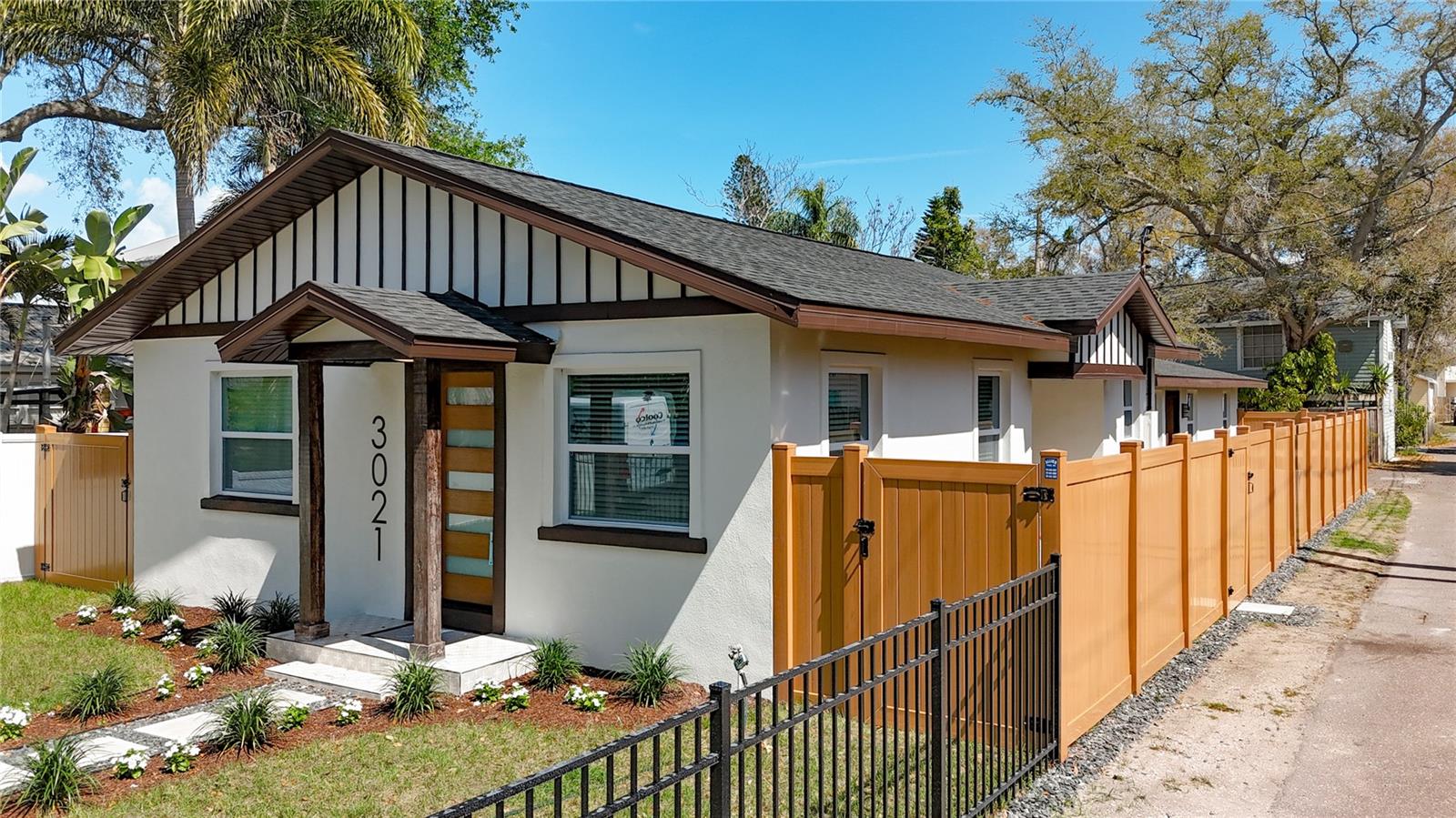 Fully Fenced in Front Yard