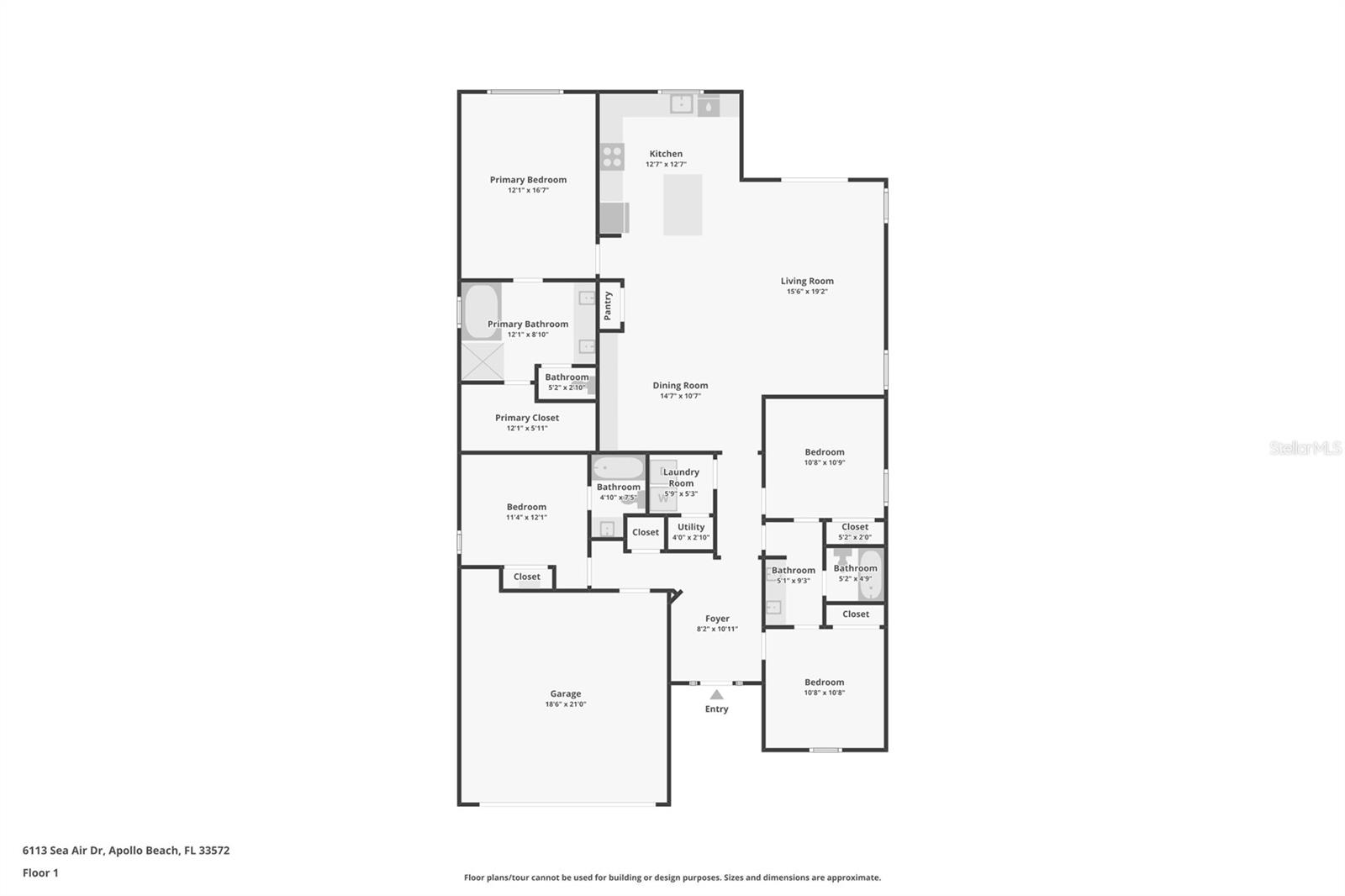 6113 SEA AIR DR, APOLLO BEACH, FL, 33572