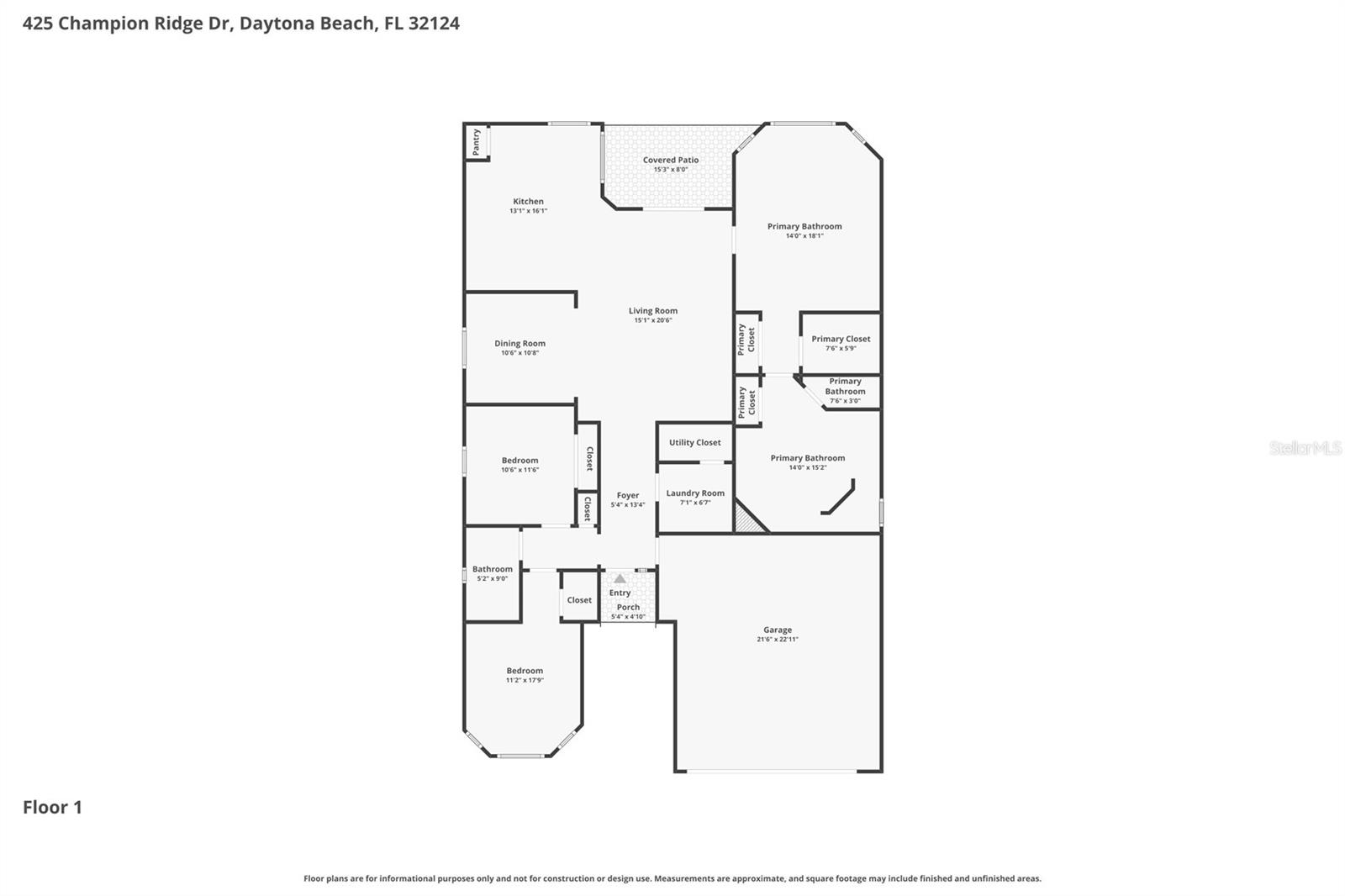 425 CHAMPION RIDGE DR, DAYTONA BEACH, FL, 32124