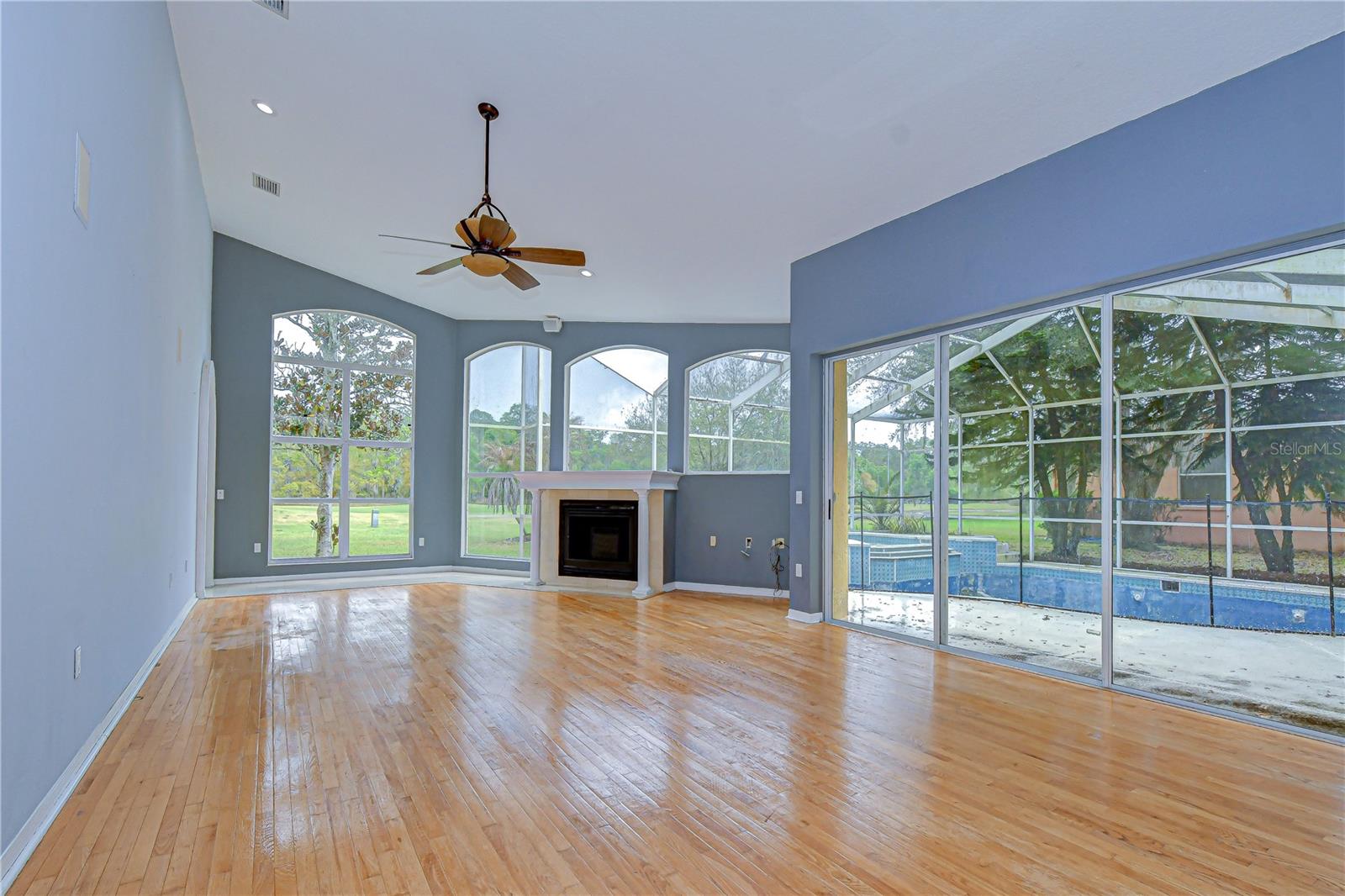 Fireplace in Family room