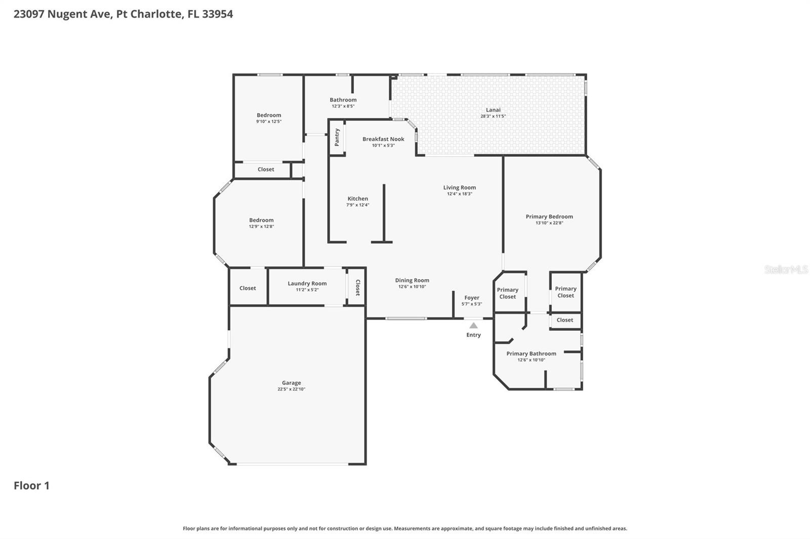 23097 NUGENT AVE, PORT CHARLOTTE, FL, 33954