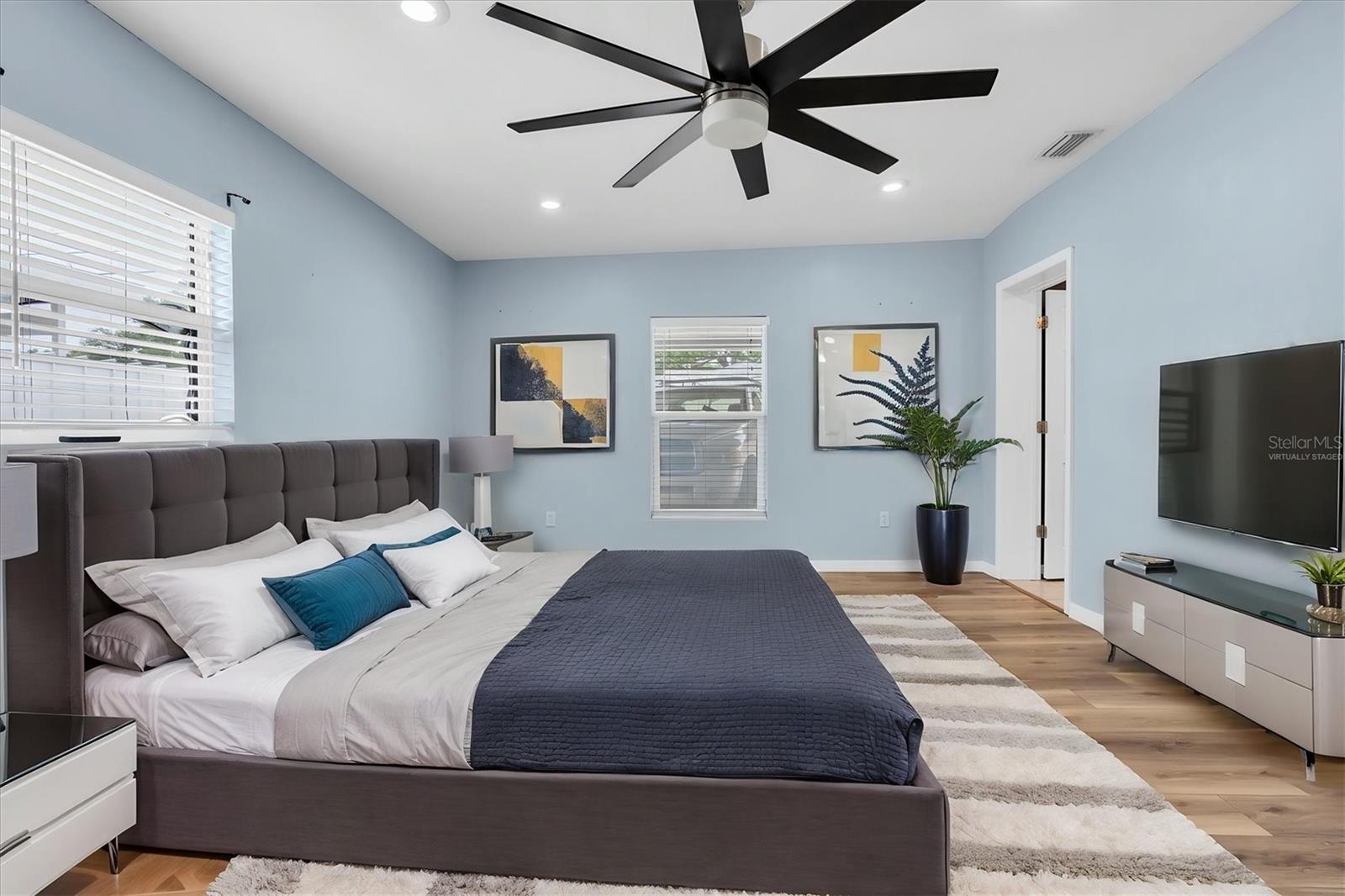 Primary Bedroom Virtually staged