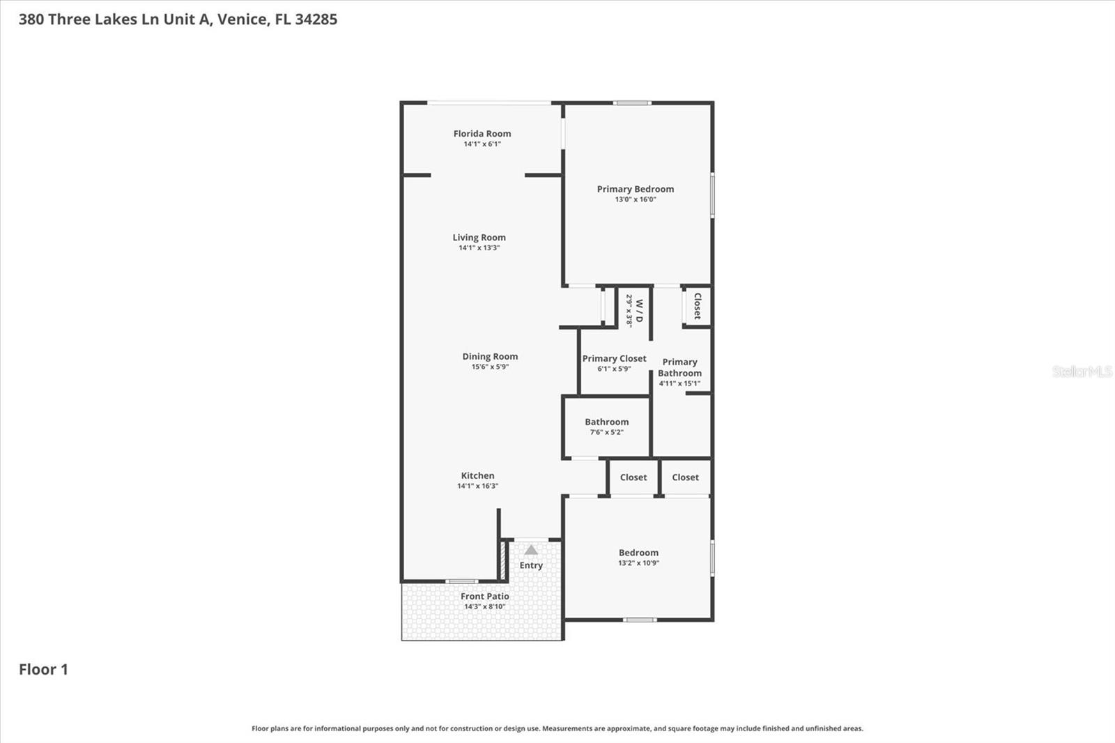 380 THREE LAKES LN #A, VENICE, FL, 34285