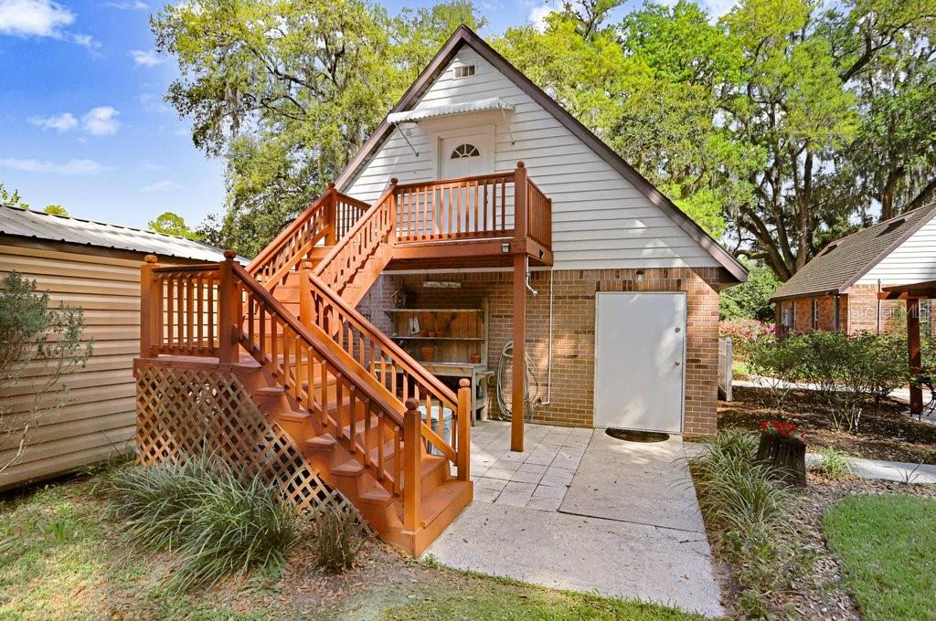 Stairs to Bonus Room above garage