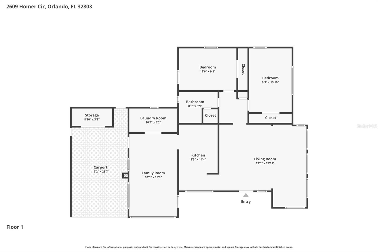 2609 HOMER CIR, ORLANDO, FL, 32803