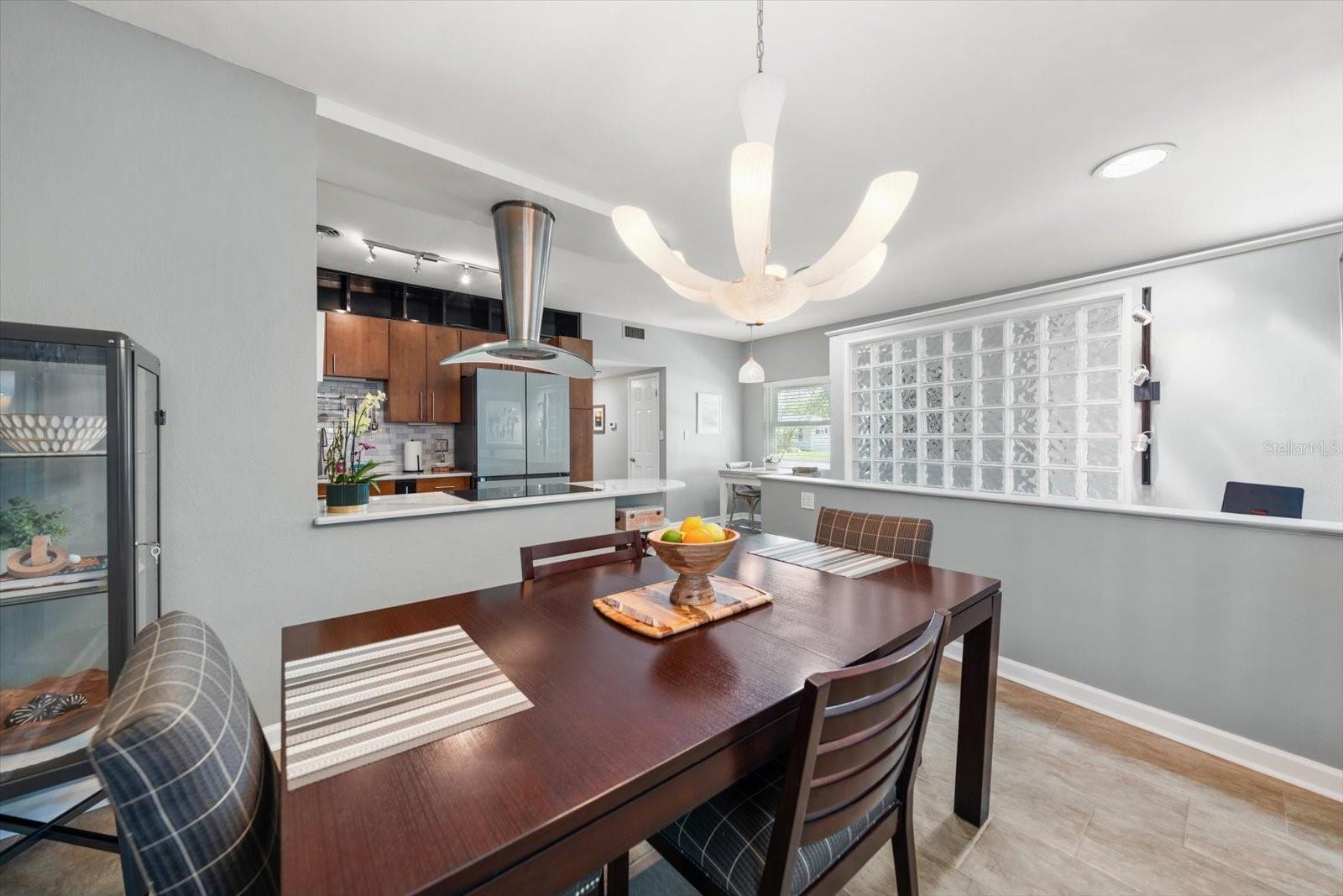 Dining area has an open concept appeal.